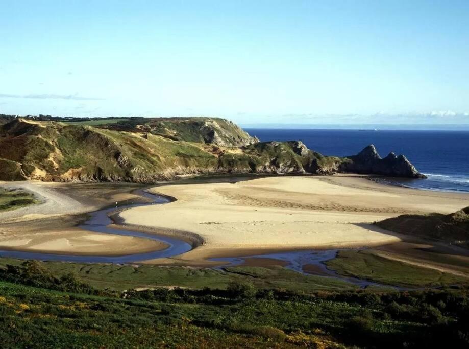 No12-Luxe Living Guest Apartment- 1 Bed-Garden-Private Parking-Wifi-Beach-City Swansea Eksteriør billede